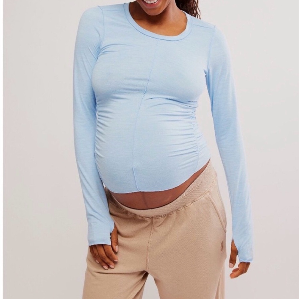 Free People Movement Maternity Long Sleeve Top